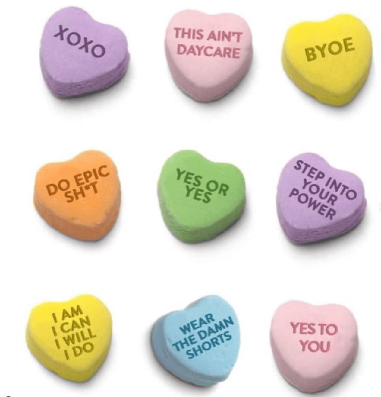 Running Mantra Hearts 