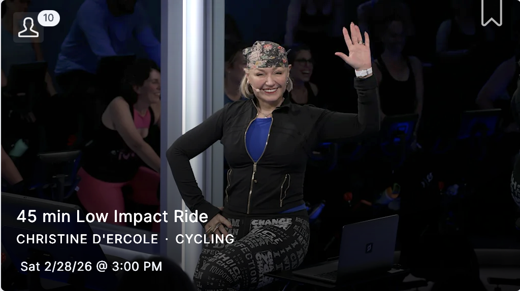 Peloton Class Christine D'Ercole