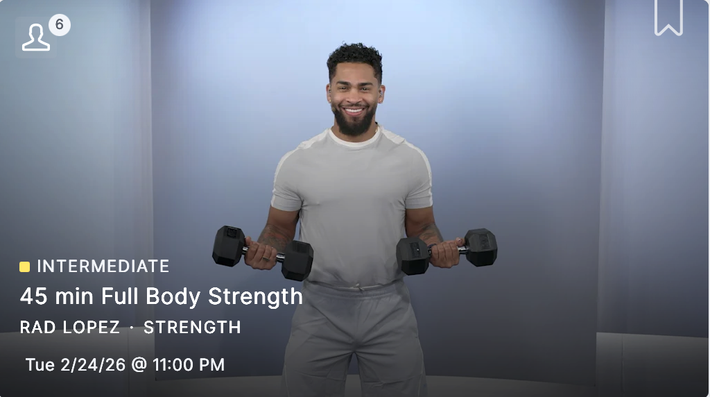 Peloton Classes Rad Lopez