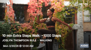 Extra Steps Joslyn Thompson Rule Peloton