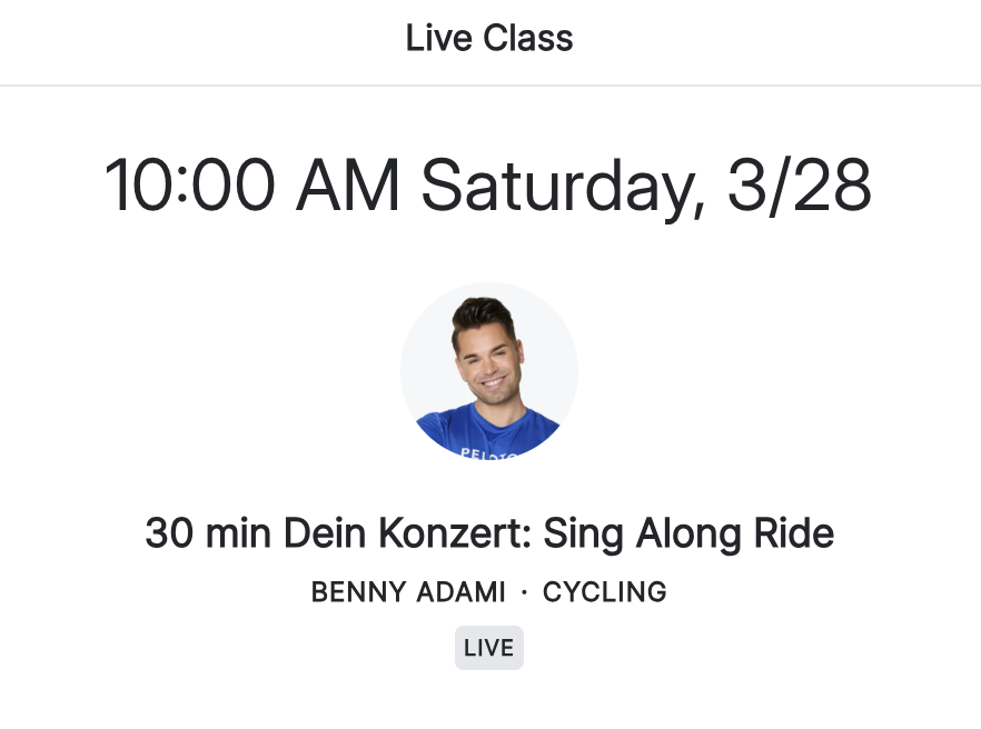 classes - Benny Singalong