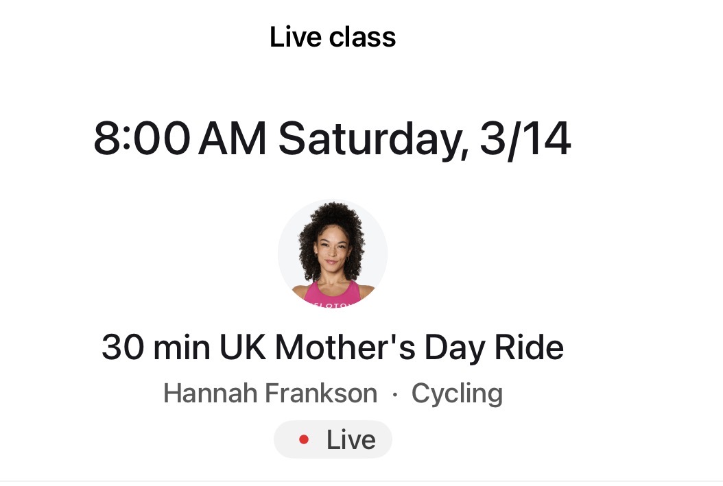 classes UK Mothers Day