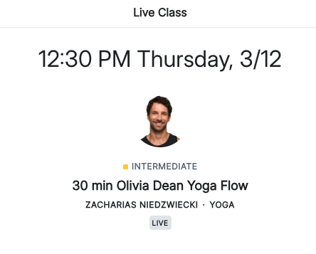 classes - Zacharias Olivia Dean