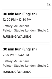 classes to take - Jeffrey English runs