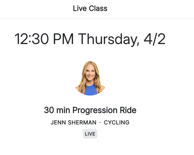 classes to take - Jenn's first Progression Ride