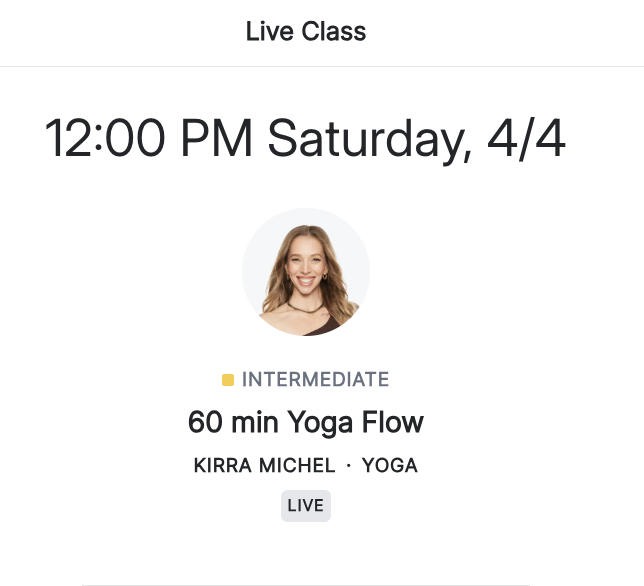 classes to take - Kirra 60