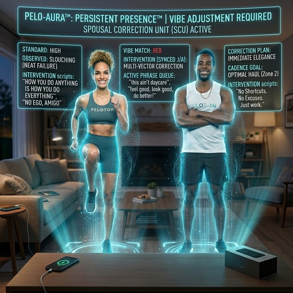 interactive ai fitness hologram jess sims and alex toussaint april fools joke