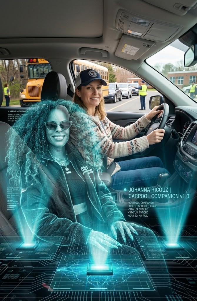 interactive ai fitness holograms johanna ricouz april fools joke