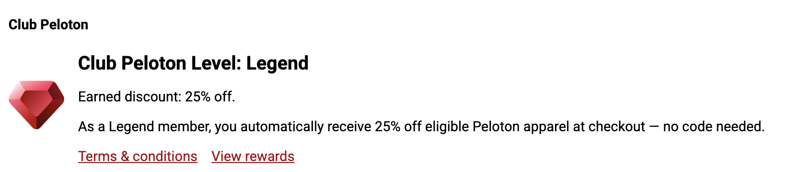 Club peloton apparel sale level