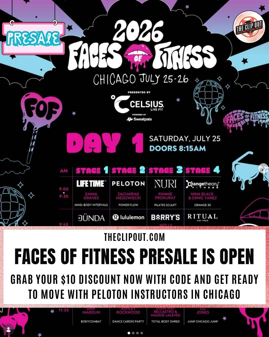 Faces of Fitness Presale Tickets (1)