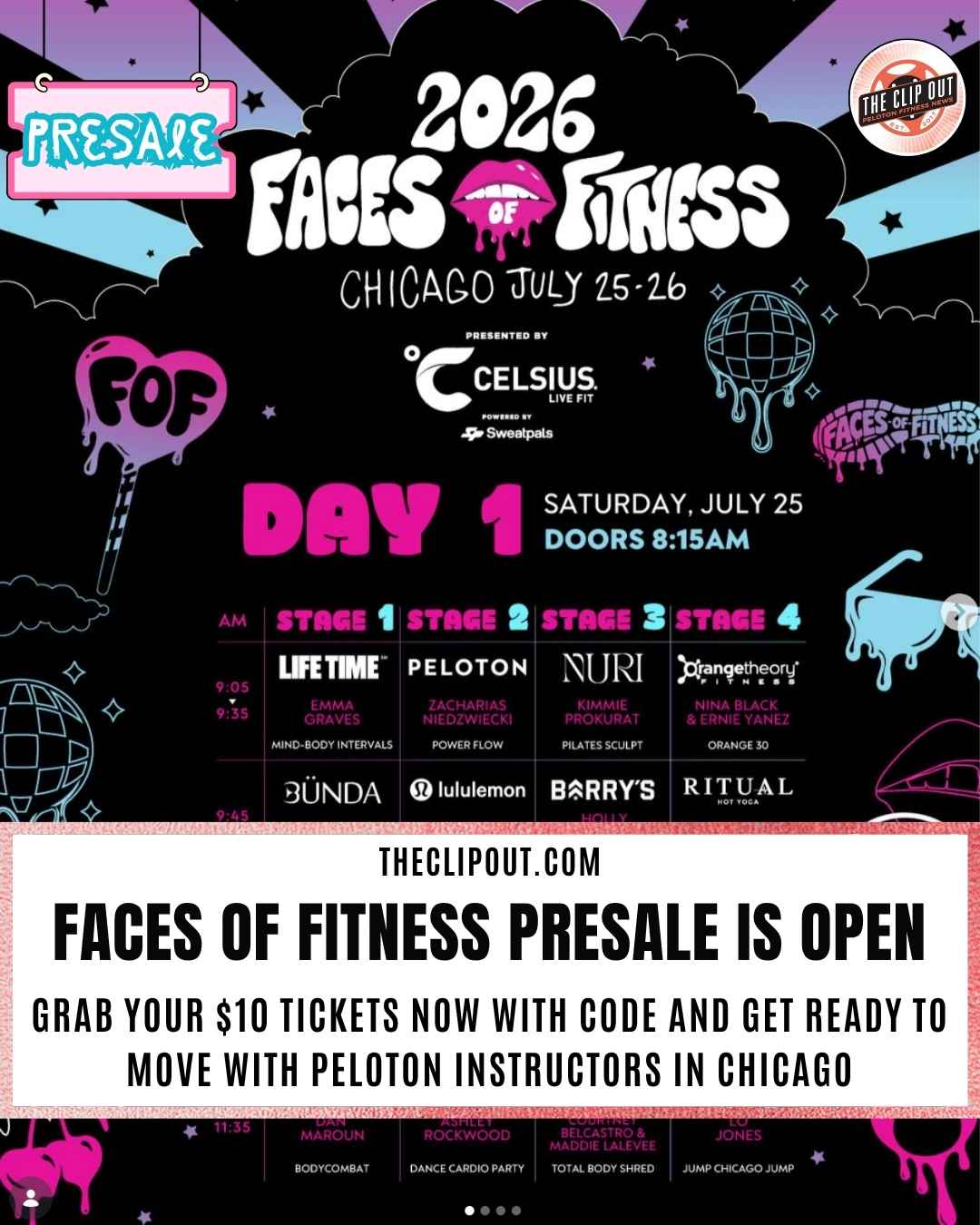 Faces of Fitness Presale Tickets