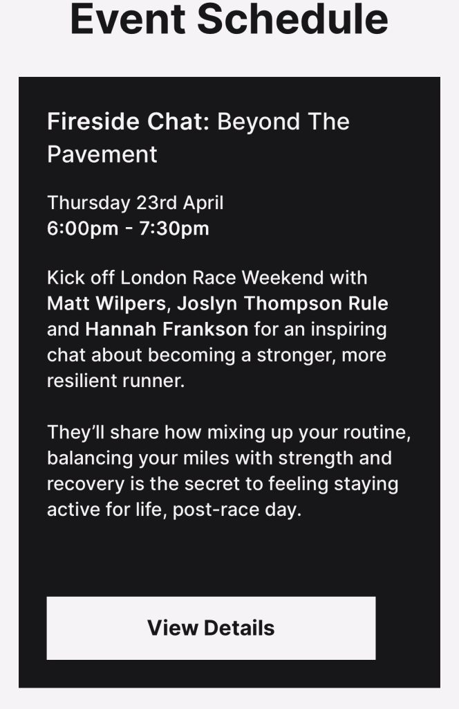 London marathon weekend