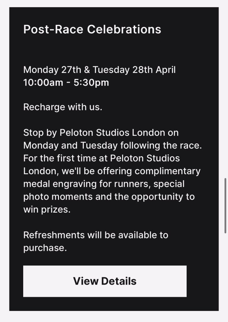 London Marathon Weekend