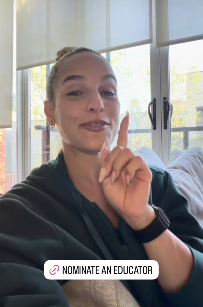 Jess Sims Teacher Appreciation Tour- Jess saying how to nominate