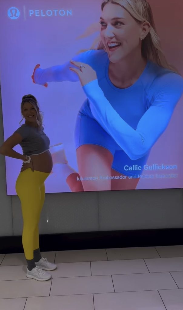 Lululemon PFAS Callie by her sign as ambassador