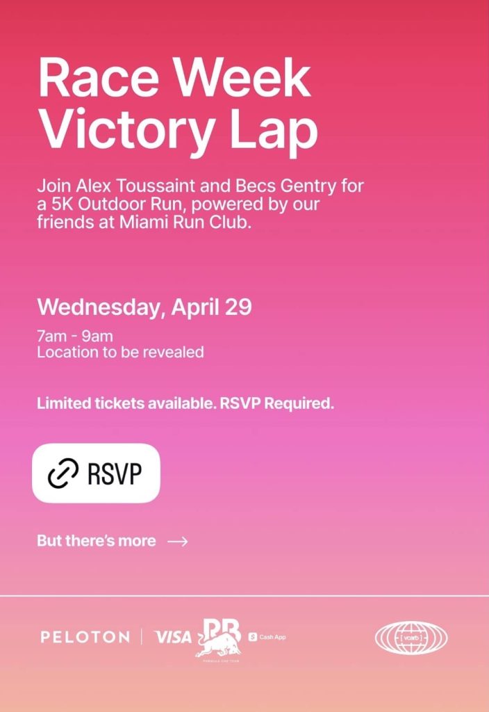 Race Week Run Club - rsvp link page