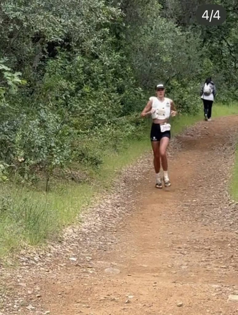 Becs Gentry Canyons 50k - running on a trail
