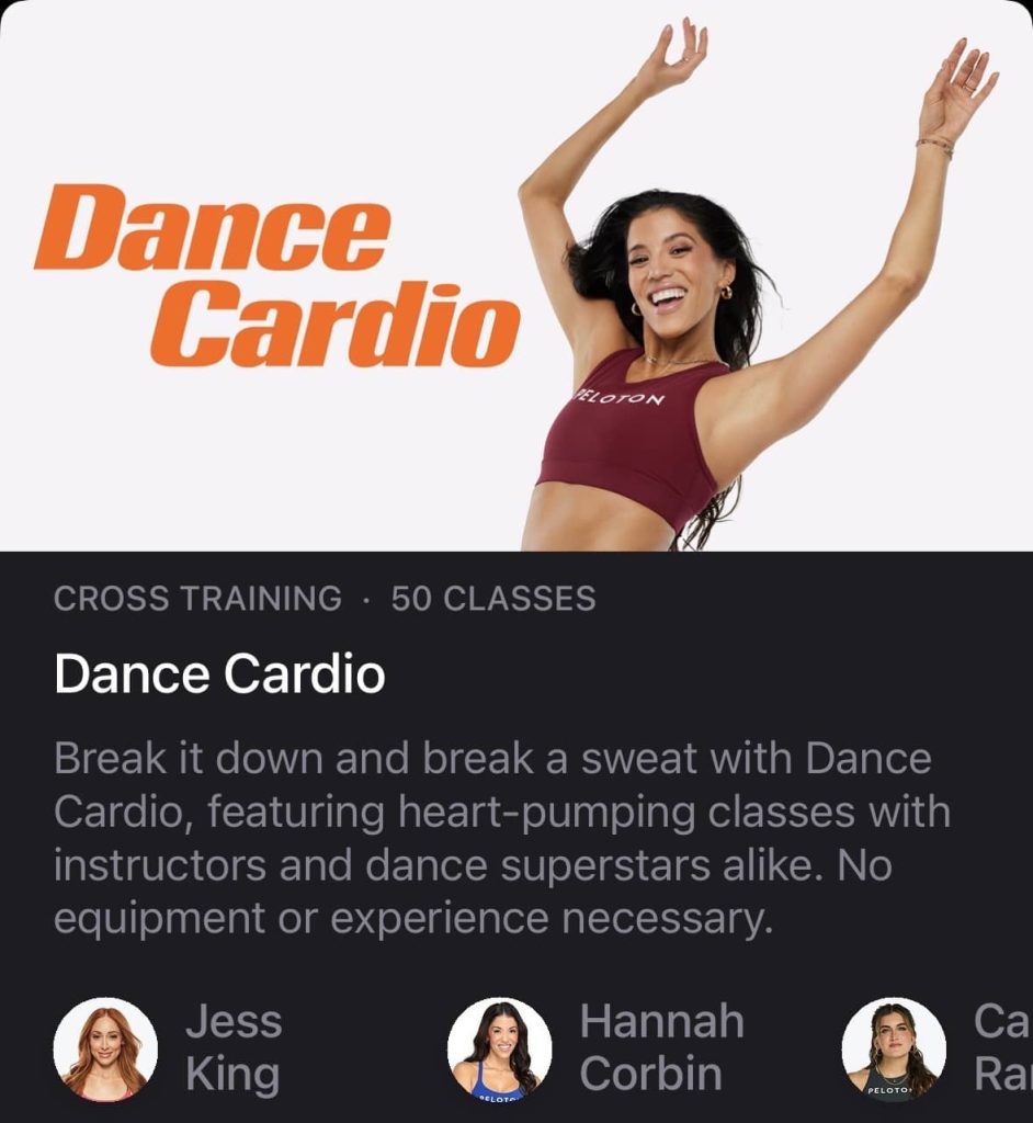 Peloton Dance Cardio - collection on peloton