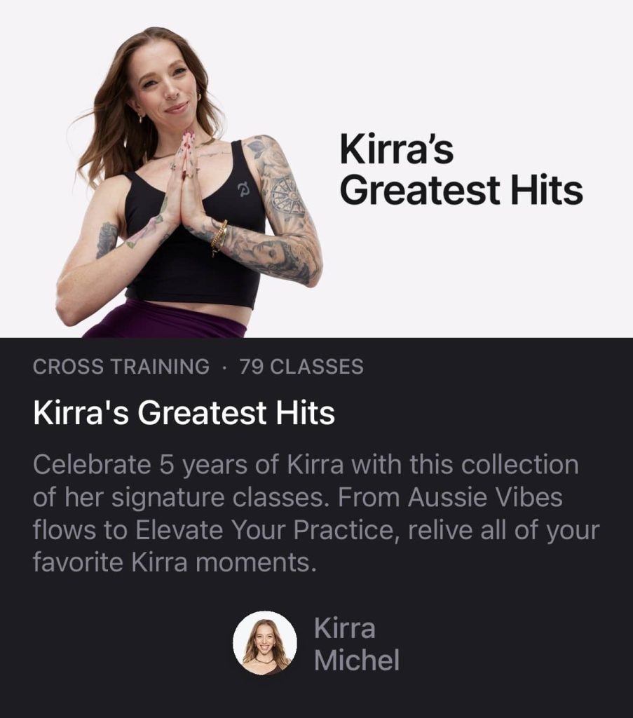 Kirra Michel's Greatest Hits Collection - collection on Peloton