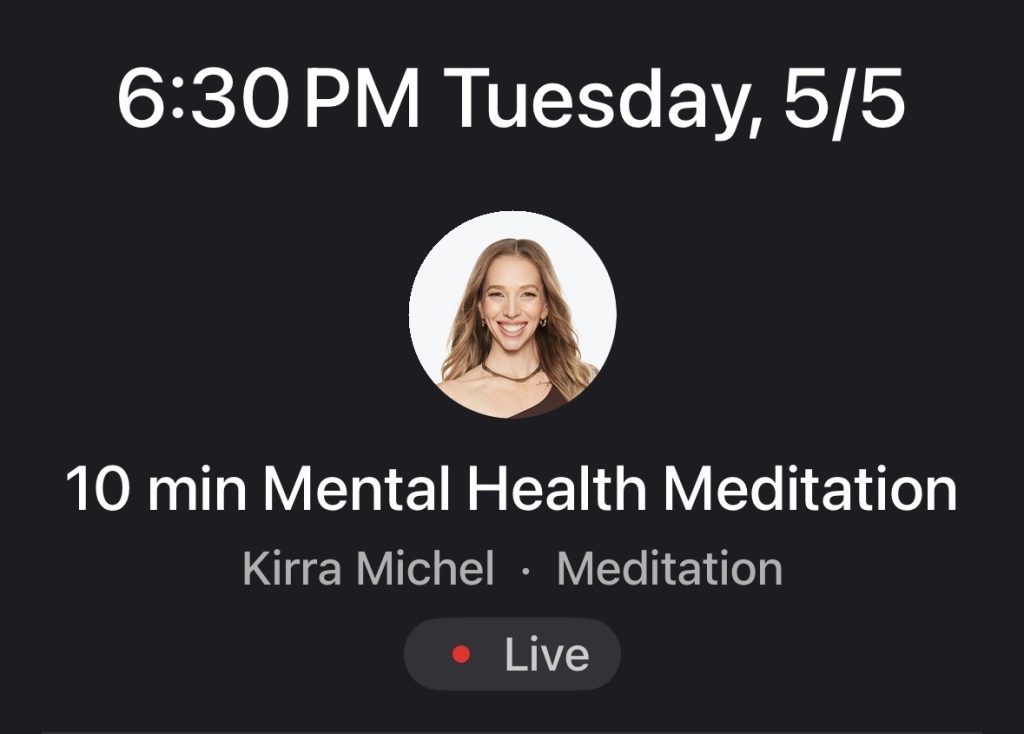 NAMIWalks - upcoming peloton classes for MH