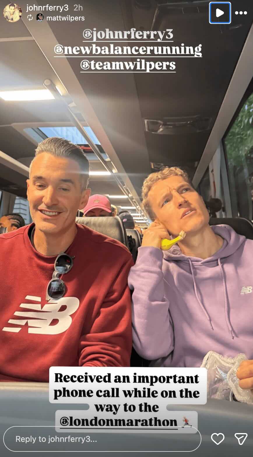 Matt Wilpers London Marathon Matt and John