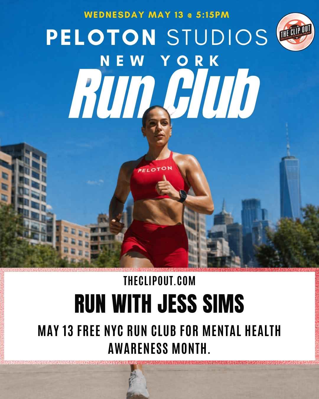 Peloton Run Club for Mental Health awareness