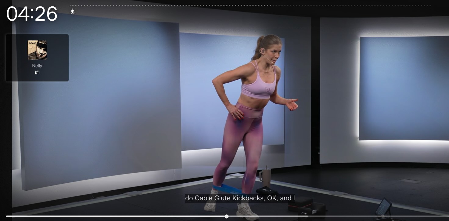 Peloton Banded Glute Class RK move demo 1