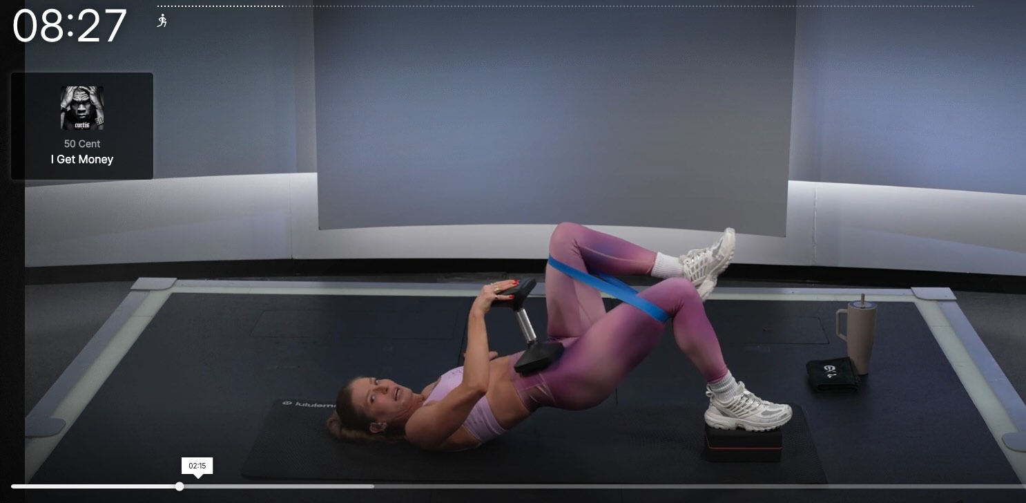 Peloton Banded Glute Class RK move demo 2