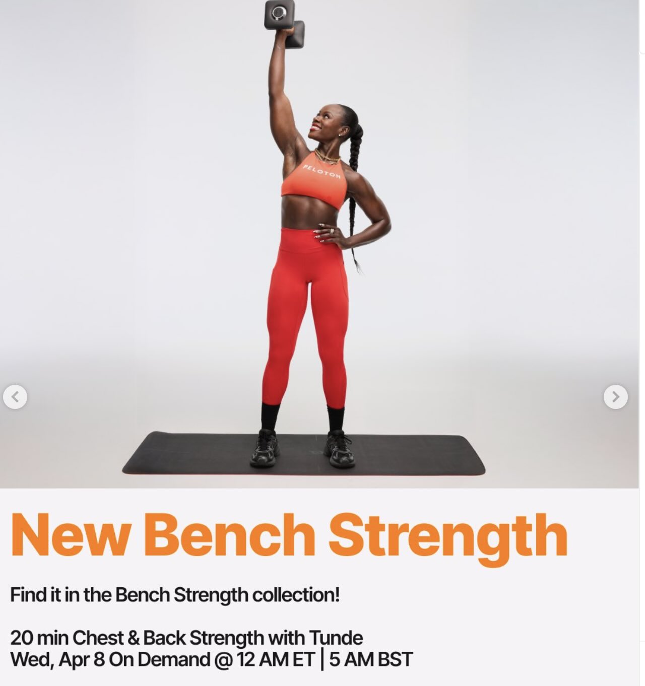 Peloton Bench Strength Tunde