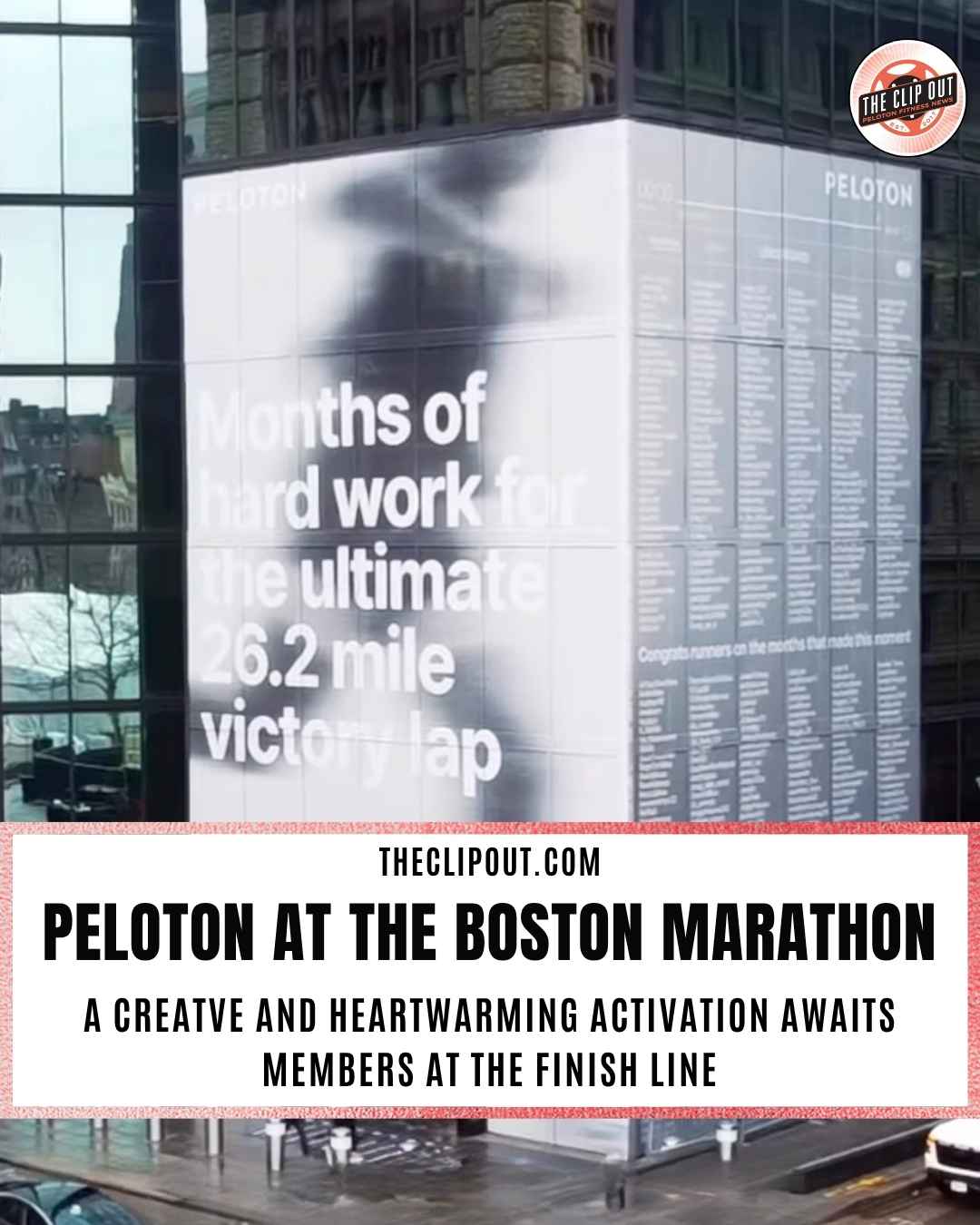 Peloton Boston Marathon activation
