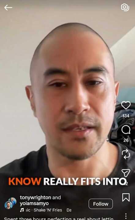 Peloton instructor podcast appearances Sam Yo insta post