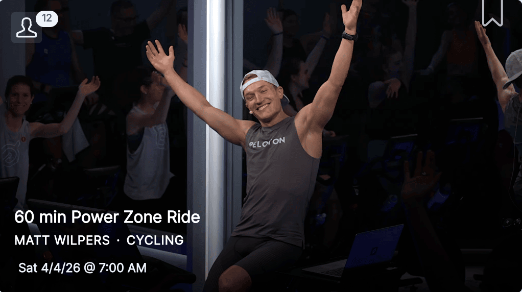 Favorite Peloton Classes Matt Wilpers