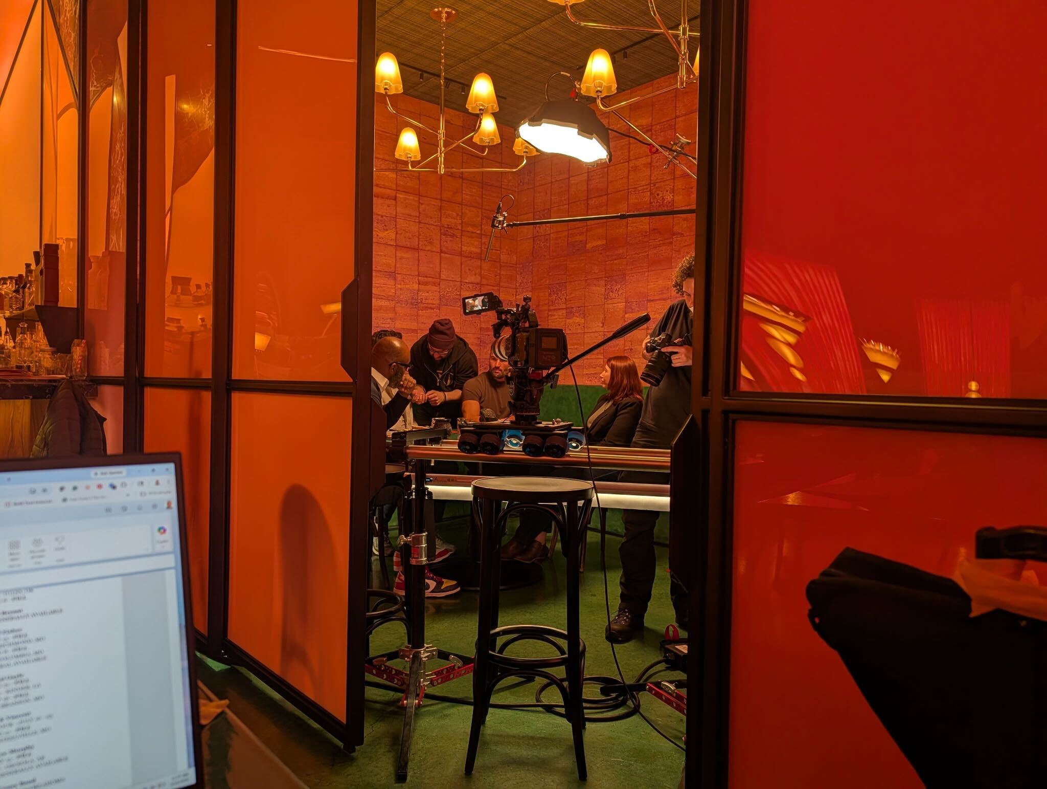 Crystal O'Keefe of The Clip Out on the Peloton podcast series At the Next Table in New York City