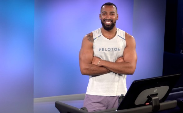 jermaine johnson on peloton treadmill. he will make an appearance at the wellnergy festival 2026 in June.