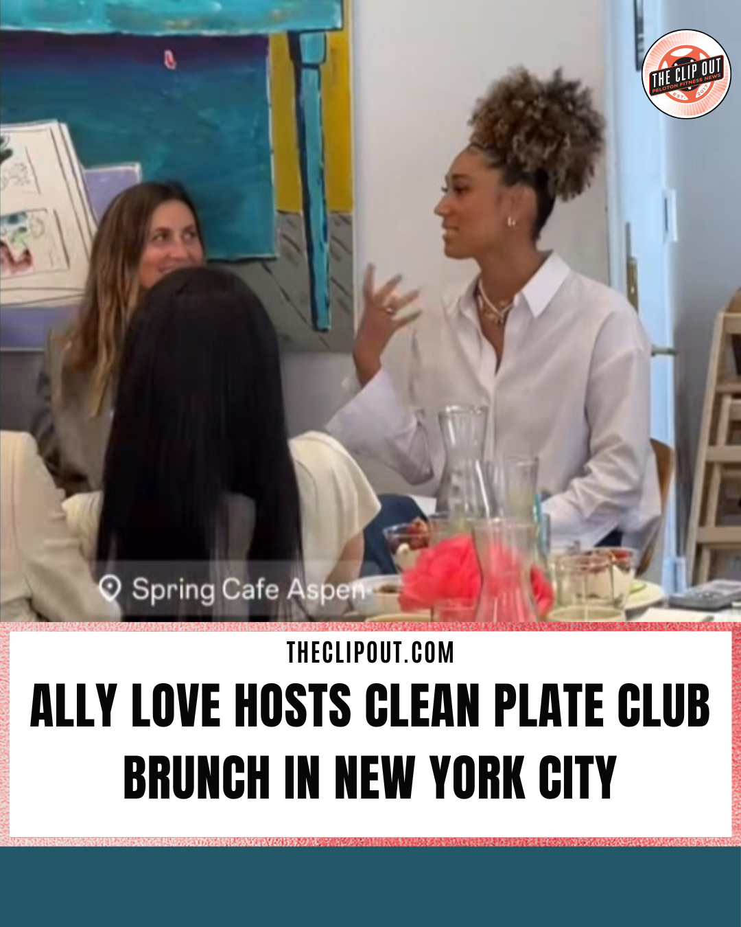Peloton instructor Ally Love at the Clean Plate Club brunch launch at Spring Cafe New York City