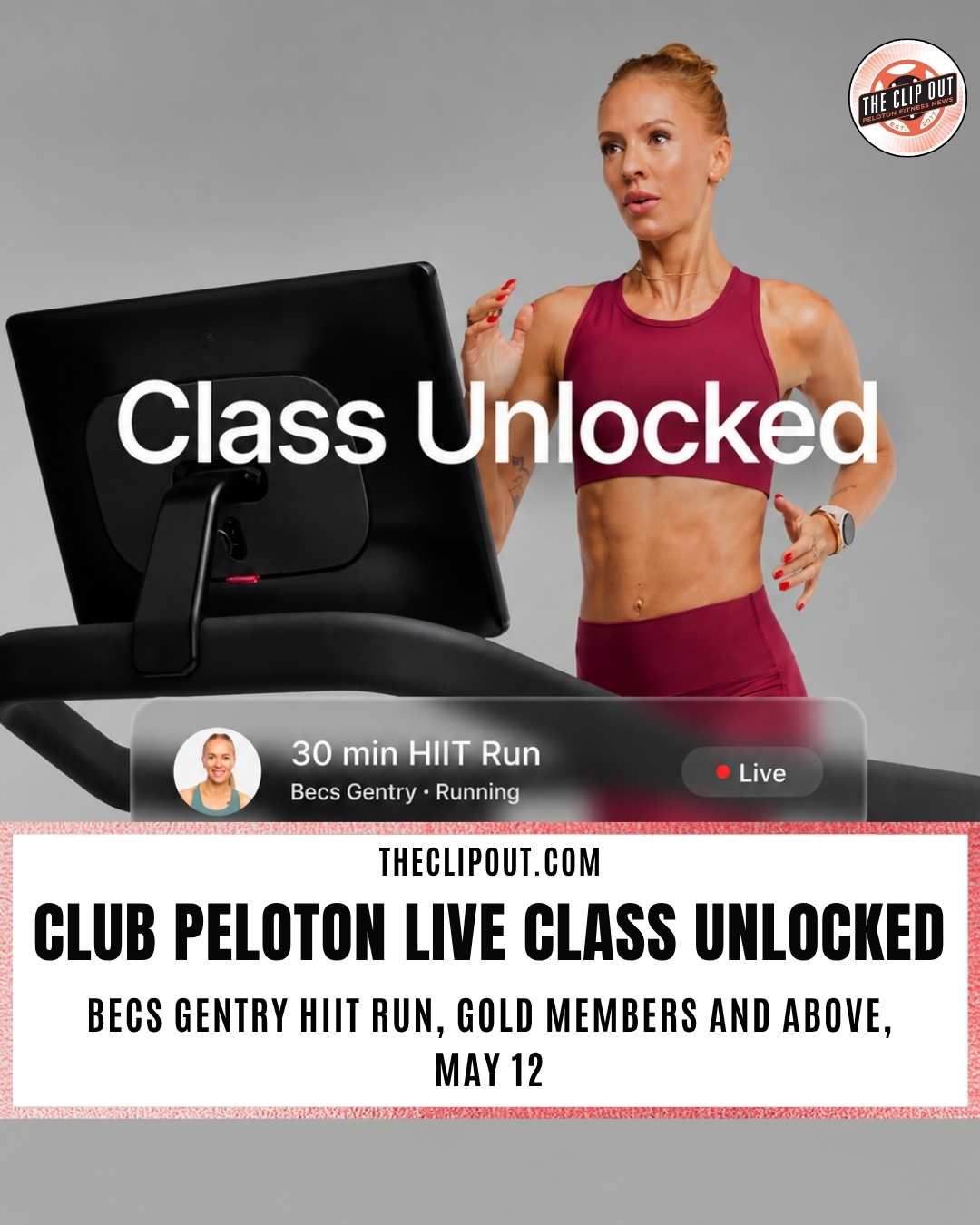 Becs Gentry Club Peloton Live Class
