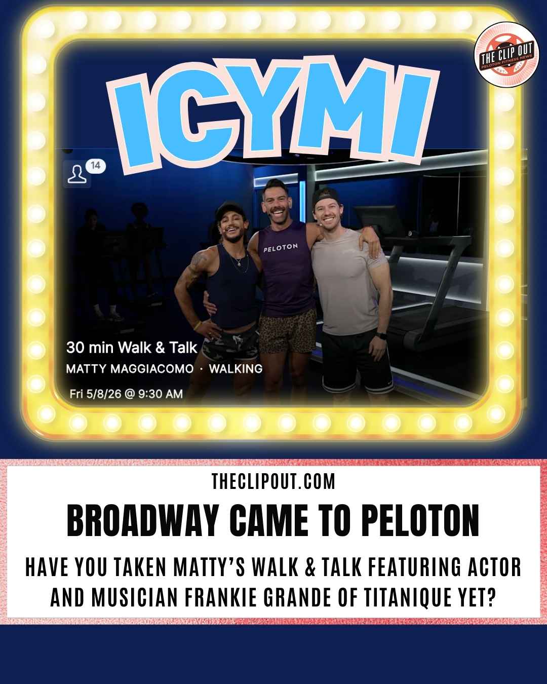 Frankie Grande Peloton Class