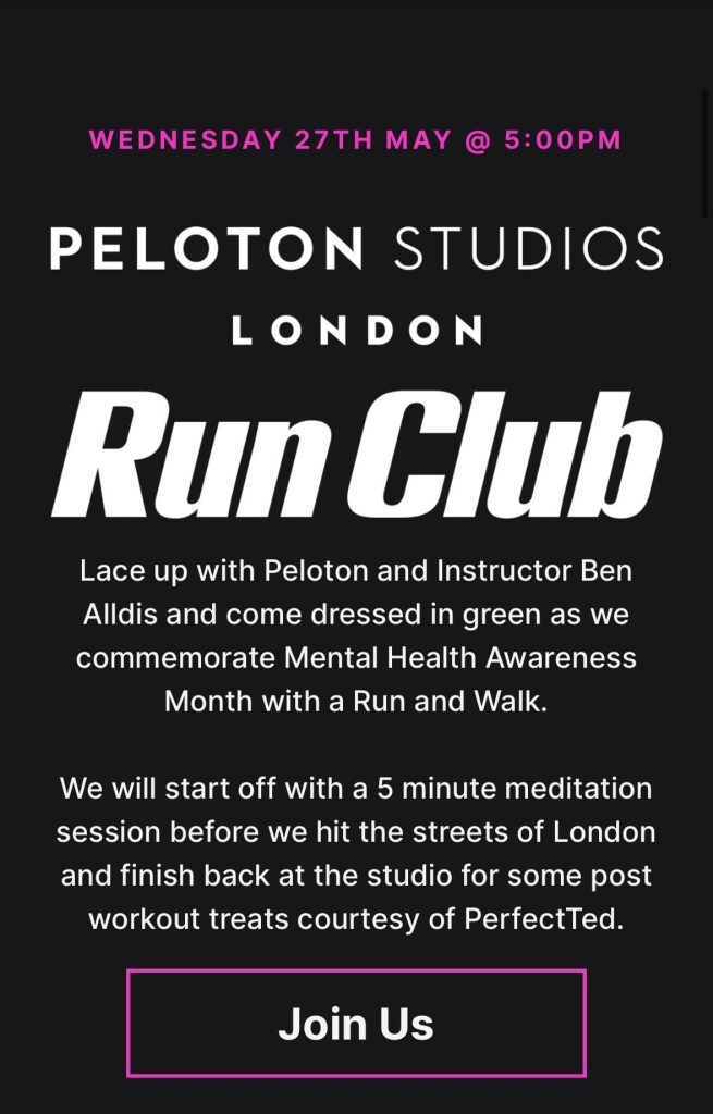 Peloton Studios London Run Club