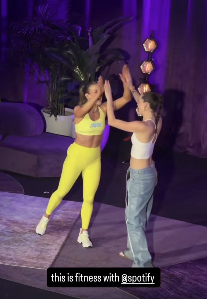 Rebecca Kennedy at the Fitness with Spotify and Peloton stronger not smaller launch event