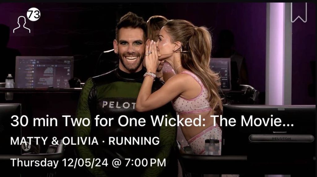 Peloton Instructors Olivia and Matty classes together