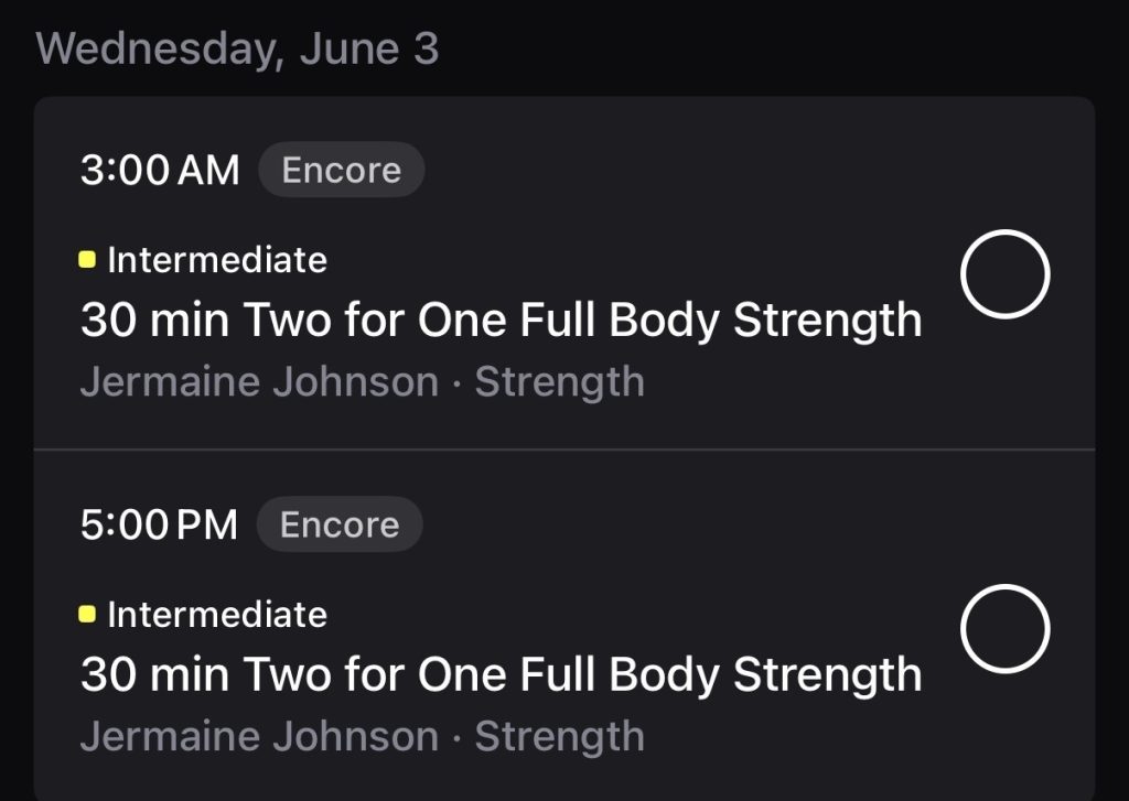 Peloton two-for-one classes - strength with JJ