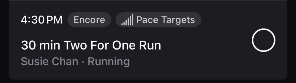 Peloton two-for-one classes - Run with Susie