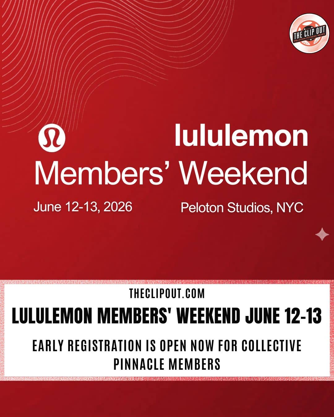 lululemon Members' Weekend at Peloton Studios New York June 12-13 with lululemon Peloton Ambassadors