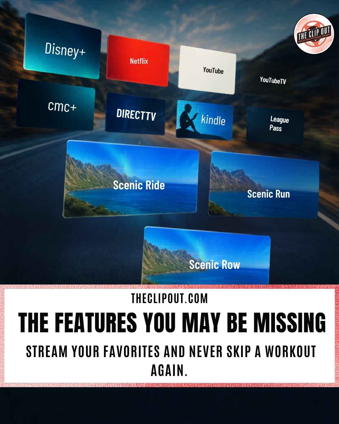 Peloton Entertainment and Scenic Classes