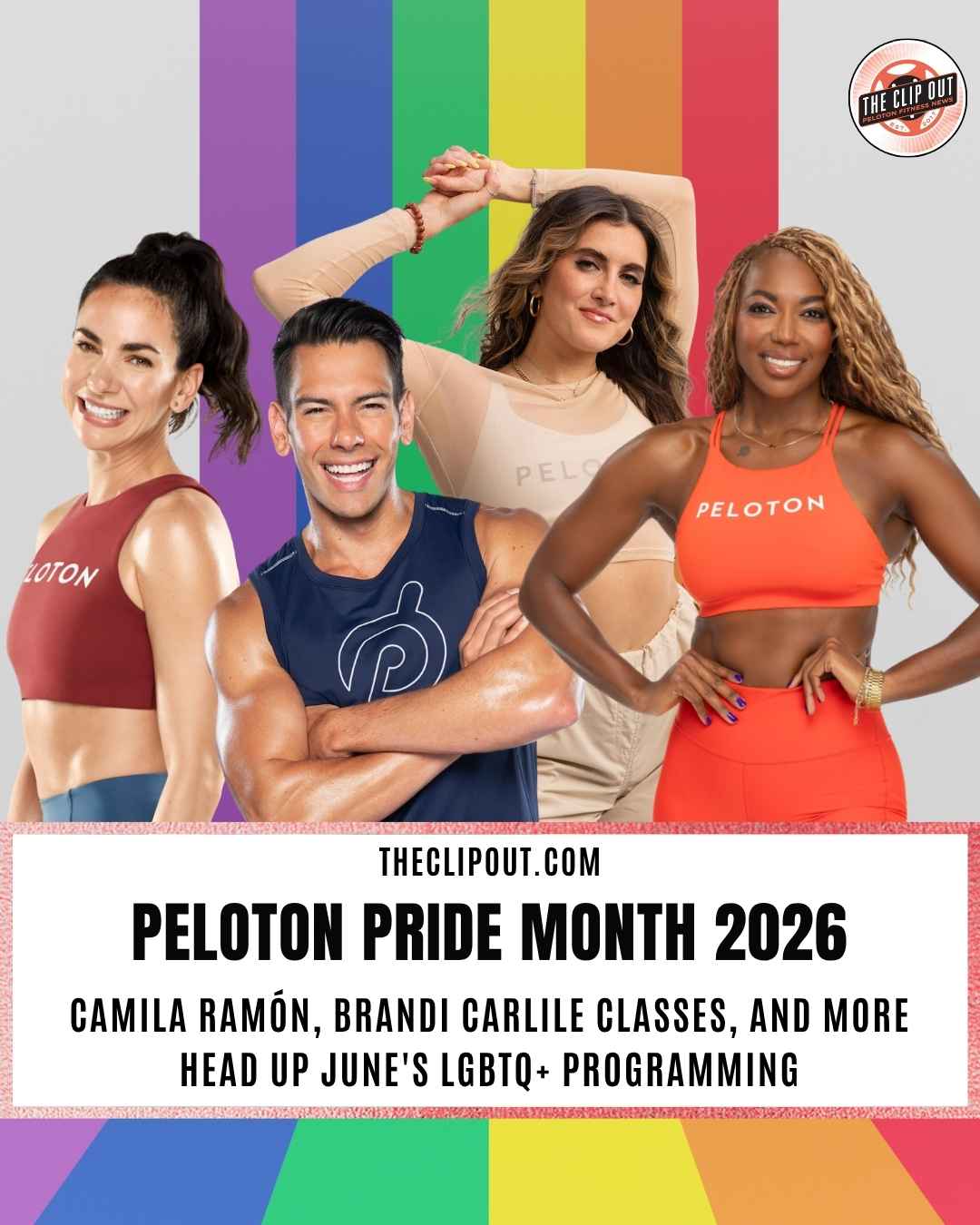 Camila Ramón, Brandi Carlile Classes, and More Head Up June's LGBTQ+ Programming Peloton Pride Month 2026 theclipout.com