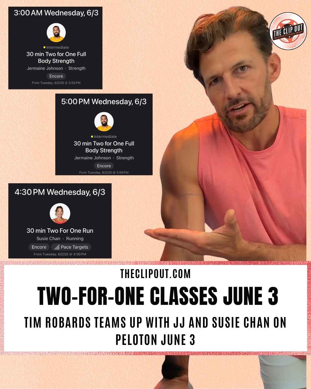 Peloton Two-For-One Classes with Tim