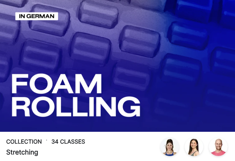 Peloton Foam Rolling German Class Collection