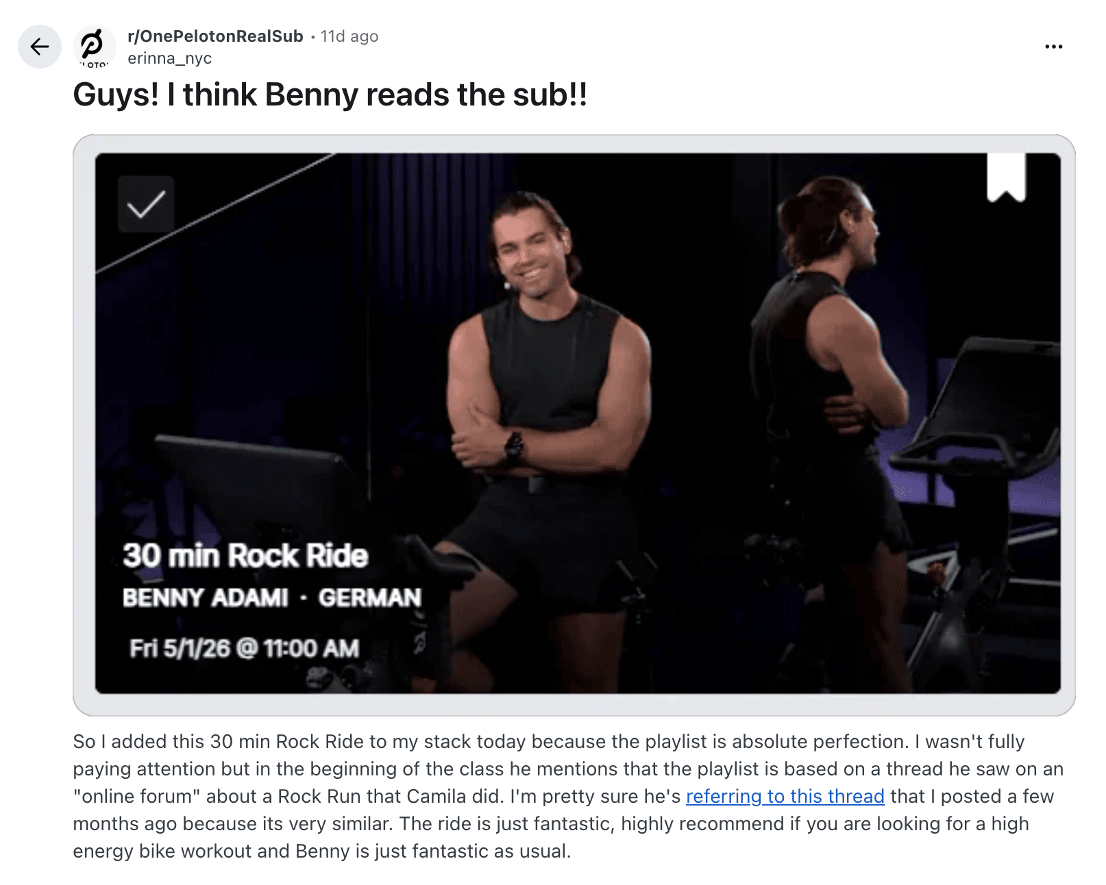 Benny Adami Camila Ramon Playlists on Reddit