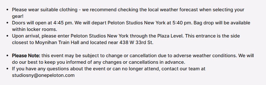 peloton apihm run club event info