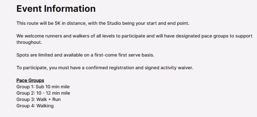 peloton apihm run club info group breakdown